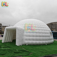 Dôme gonflable géant à double couche de 10 m de diamètre, tente igloo quatre saisons avec une chambre pour les mariages en plein air