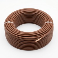 Câble électrique industriel monophasé en cuivre massif isolé PVC BV 4 mm² 750 V pour la construction