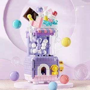 Ensemble de distributeurs automatiques de bonbons en blocs de construction colorés, très vendus, avec des bonbons réalistes pour la créativité et le jeu des enfants, vente en gros OEM - Product Image 3