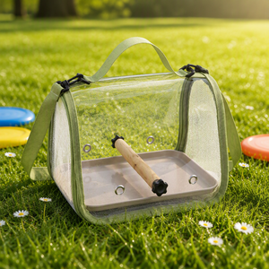 Bolsa de Transporte Transparente para Pájaros, Portátil, con Percha, Malla Transpirable y Correa para el Hombro, para Loros, Venta al Por Mayor del Fabricante - Product Image 6