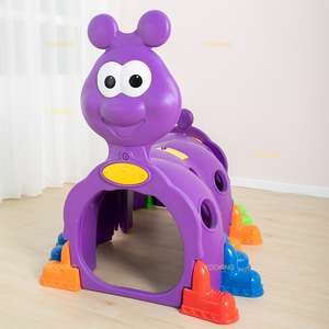 Plástico CaterpillarTunnel Kindergarten Preescolar Niños Juguetes Bebé Gatear Empalmable Púrpura Caterpillar Tunnel <span class=keywords><strong>para</strong></span> niños - Product Image 5