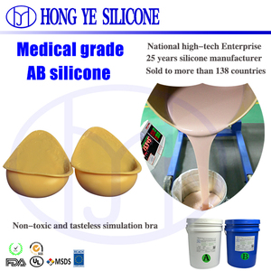 Hongye RTV-2 <span class=keywords><strong>Silicone</strong></span> liquide de moulage à durcissement platine pour usage alimentaire, résistant à l'usure, pour prothèses mammaires simulées et formes de seins, gratuit - Product Image 6