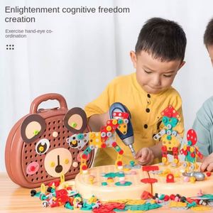 Children Electric Drill Toolbox Driller Games <b>Tool</b> <b>Toy</b> for Boys 4 6 Years Old Montessori Screw Puzzle Kid Pretend Play <b>Toys</b> Gift - Product Image 2