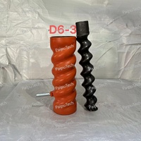 Rotor et stator en aluminium/acier usinés CNC D6-3 pour pompe à vis de machine à enduire