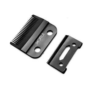 DLC Fade Blade Hair Trimmer Machine Hair Clipper Blade Graphene Replacement Fixed Black Hair Clipper Blade