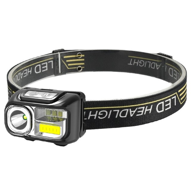 Cross-border Multifunctional Mini Smart Sensor High Brightness IP65 Waterproof LED Adjustable Beam USB Rechargeable Headlamp