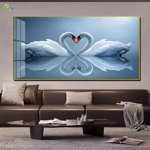 Quadro Decorativo Moderno con Cigno e Cuore, Stampe su Tela di Animali, Poster di Cigni per <span class=keywords><strong>Camera</strong></span> <span class=keywords><strong>da</strong></span> <span class=keywords><strong>Letto</strong></span> - Product Image 1
