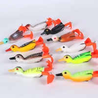 Vente en gros d'usine : Leurre flottant rotatif Thunder Frog, appât de pêche bionique, hameçons en acier inoxydable pour leurres souples, pour Blackfish