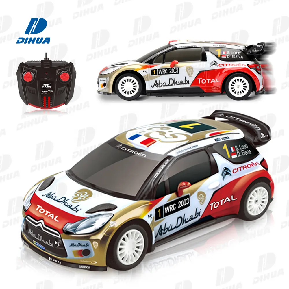 1/16 Escala 2.4G Autorizado Campeonato Mundial de Rally Controle Remoto Carro Passatempo Citroen DS 3 WRC Veículo Licenciado Rally RC Car Toy