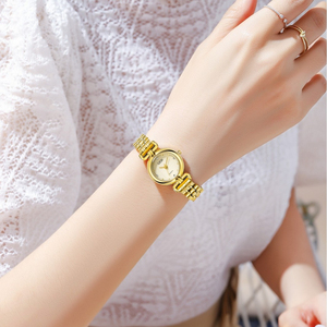 Fabric Texture Women's <b>Watch</b> Niche High End Vintage Women's Waterproof Stainless Steel Quartz <b>Watch</b> - Product Image 4
