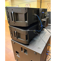 Bertenaga kualitas tinggi Line Array Speaker Dual 12 aktif 3 Way Line Array modul untuk pameran dagang