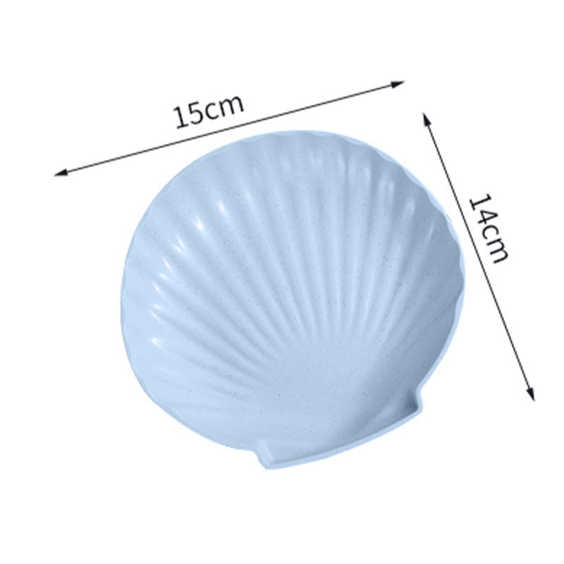 Assiette coquillage bleu-fun