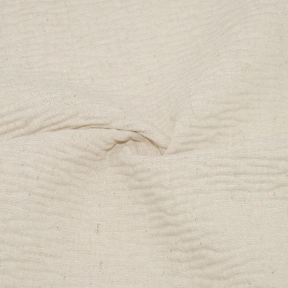 Popüler İskandinav tarzı 180gsm 58 "üreticileri krep 70% polyester 30% keten ipliği boyalı karışık kumaş