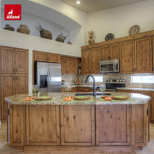 Alland Rustic Southwestern Design <span class=keywords><strong>Nyatoh</strong></span> Scratch Custom Buffet Équipé Armoires de cuisine Robinet Îles de salle à manger Accessoires de poêle - Product Image 1