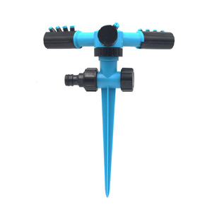 Arroseur à pointe Huabangshi en plastique bleu, système d'arrosage de pelouse à 360 degrés - Product Image 3
