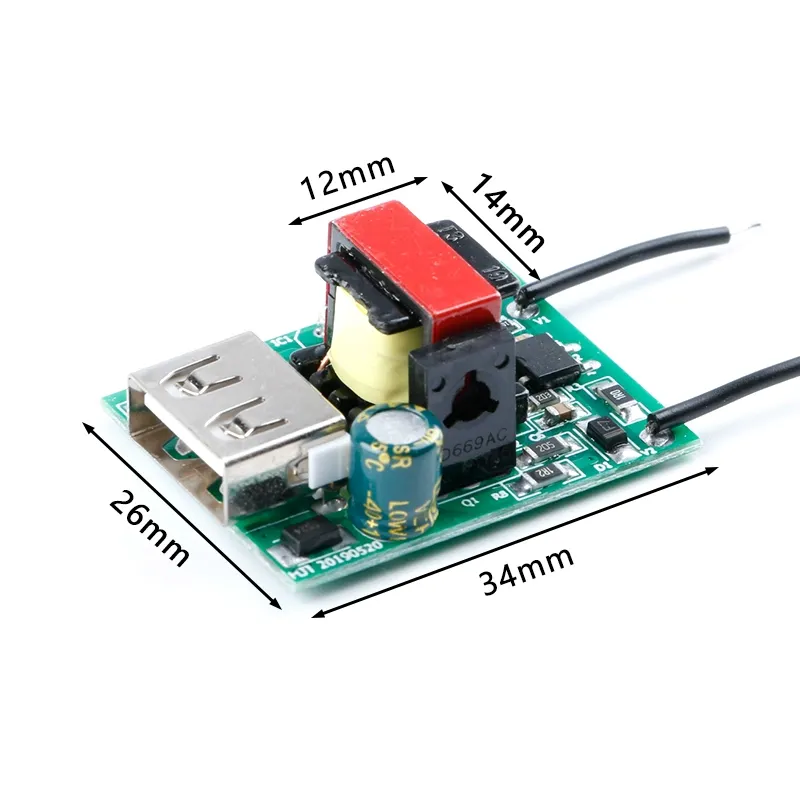 Изолированный источник питания DC-DC step down module 72V 60V 48V To 5V1A Для электромобиля USB-понижающий преобразователь