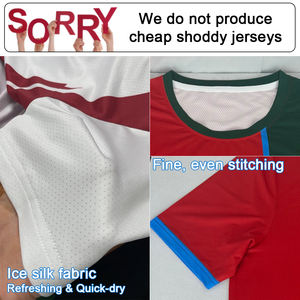 Custom LOGO Fabrikanten Vlag Gepersonaliseerde Speler Versie Shirt Kleding Maillot Wear Heren Voetbal Uniform Set Voetbalshirt - Product Image 3