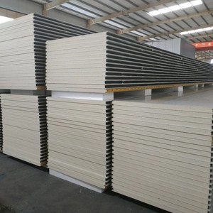 Tấm Panel cách nhiệt tường kho hàng bằng bọt <span class=keywords><strong>Polyurethane</strong></span> chống cháy thiết kế hiện đại, nhà cung cấp tốt nhất, sử dụng thép, bông đá, kim loại. - Product Image 3