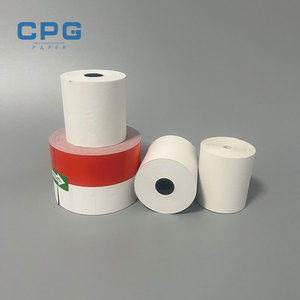 Rouleau de papier thermique blanc lisse de qualité supérieure 80x60mm 55gsm pour terminal de carte de crédit et reçus de point de vente – Approvisionnement direct usine - Product Image 1