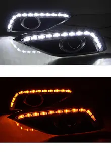 Gobison CRV gündüz çalışan ışık modifikasyonu Honda için Led sis lambası 2012 2013 2014 foglight