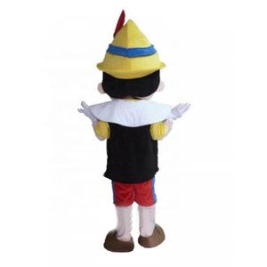 Costumes de mascotte de marionnette de <span class=keywords><strong>Pinocchio</strong></span> pour adultes, costumes de mascotte de dessin animé pour Halloween à vendre - Product Image 2