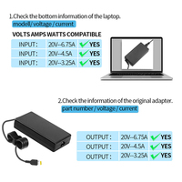 Cargador Adaptador de Corriente para Portátil de 20 V 8.5 A 170 W para Lenovo Legion Y720 ThinkPad Yoga 15