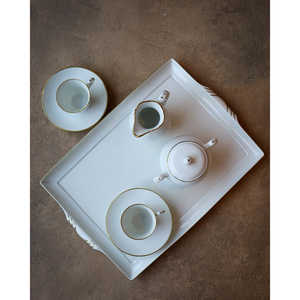 Service à thé et à café en céramique du musée Richard Ginori, fil d'or, haute qualité, capacité de 600 ml et 200 ml, design mignon pour les hôtels et les fêtes - Product Image 2