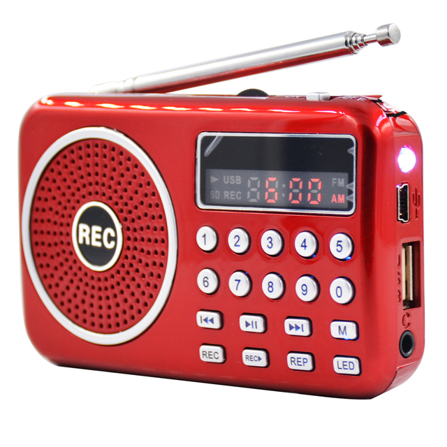 LCJ L-063AM Portatil Small Dual Band Am Fm Radio Recorder