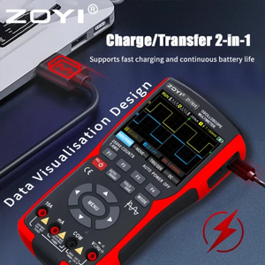 ZOYI ZT703S 3in1 <strong>Digital</strong> Multimeter 50MHz Bandwidth 280MS/s Rate PC Waveform Data Storage <strong>Dual</strong> <strong>Oscilloscope</strong> Signal Generator - Product Image 3