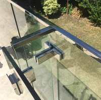 Matériel de fixation pour garde-corps CE, système de garde-corps en verre pour escaliers et balcons, accessoires en verre, pince en acier inoxydable pour verre
