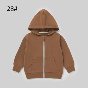 थोक ठोस लंबी आस्तीन कार्बनिक कपास स्पैन्डेक्स फ्रेंच टेरी जिपर कपड़े - Product Image 5