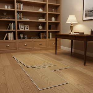 <span class=keywords><strong>Plancher</strong></span> en vinyle <span class=keywords><strong>flottant</strong></span> SPC à clic, imprimé avec des grains <span class=keywords><strong>de</strong></span> bois <span class=keywords><strong>de</strong></span> 4 mm, imperméable, <span class=keywords><strong>pour</strong></span> chambre à coucher, bureau, garage, usage commercial - Product Image 1