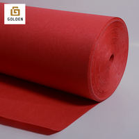 Haute qualité feutre industriel Polyester Non-tissé couleur feutre tissu rouleau respirant sergé Style thermocollant revêtement tapisserie d'ameublement robe