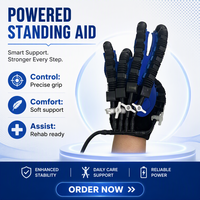Gants de rééducation électriques multifonctionnels pour les doigts, exercices de flexion/extension des cinq doigts, rechargeables par USB, tailles S-XL LEYIDI