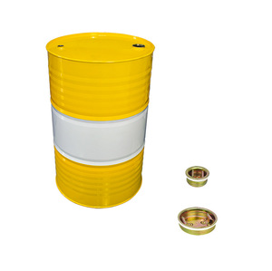 Tambor de acero blanco y amarillo de 200L, directo de fábrica - Product Image 1