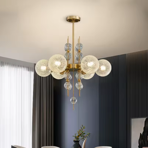 Zèle Éclairage Pendentif Lumières Personnalisé Hôtel Villa Led Plafonnier Suspendu Lustre En Cristal Moderne - Product Image 4