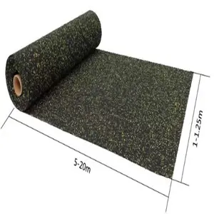 Hotsale Indoor Anti slip Gym Rubber Flooring Roll For Fitness Gym 3mm-12mm Thick