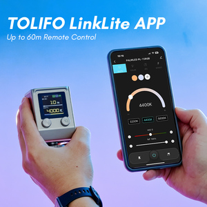 TOLIFO PL-15RGB 15W Mini Lumière Vidéo RGB <span class=keywords><strong>avec</strong></span> Batterie Rechargeable, Contrôle par APP, Lumière Magnétique pour Appareil <span class=keywords><strong>Photo</strong></span>, Idéale pour Vlog et <span class=keywords><strong>Photo</strong></span> en Extérieur - Product Image 4