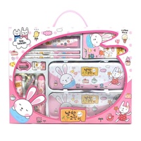 Ensemble de papeterie pour enfants avec pochoir à dessin et porte-stylo