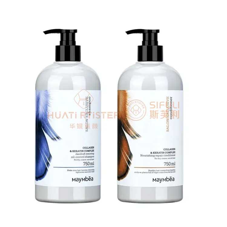 Huati Sifuli Maymbia 750ml conjunto de salão de beleza de colágeno de queratina profissional atacado fábrica shampoo e condicionador orgânico