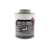 Pegamento de PVC Gris de Fijación Media, Cemento Solvente de PVC de Grado Industrial 118ml, Alta Resistencia a la Presión para Tuberías y Accesorios de UPVC