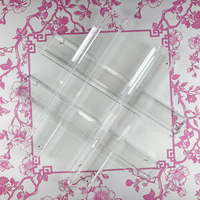 Support de Mahjong Moderne de Luxe 20 Pouces en Acrylique à Bords Droits avec Tige Magnétique, Étanche, Durable, Léger, Portable et Écologique