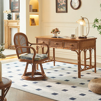 Meubles de salon de luxe Foshan, meubles d'hôtel modernes, ensembles de tables et de chaises en rotin tissé pour le travail, meubles de bureau commerciaux