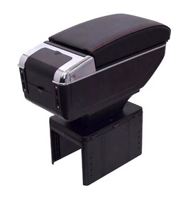 Scatola consolle <span class=keywords><strong>universale</strong></span> per <span class=keywords><strong>bracciolo</strong></span> <span class=keywords><strong>auto</strong></span> in pelle sintetica nera con portabicchieri 7 USB - Product Image 5