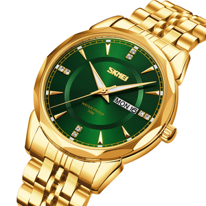 Reloj cronógrafo redondo para hombre, reloj de pulsera de lujo de acero inoxidable, reloj de cuarzo resistente al agua 30M - Product Image 3