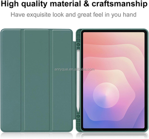 Ốp funda cho Samsung Galaxy <span class=keywords><strong>Tab</strong></span> S11 11 inch 2025 SM-X730/SM-X736B silicon mềm nam châm gấp ba lần nắp đứng thông minh có khe cắm bút - Product Image 2