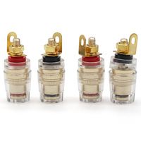Prix de gros 4mm fiche banane bornes connecteur cristal borne de liaison pour haut-parleur amplificateur