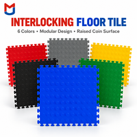 Dalles de sol en PVC modulaires rigides antidérapantes pour atelier, garage, entrepôt industriel, tapis de sol en PVC pour parking
