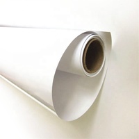 Matériau d'enveloppe de vinyle de véhicule coulé imprimable Rouleau de film de vinyle coulé en PVC Matériaux d'affiche Rouleaux d'autocollants en vinyle auto-adhésif