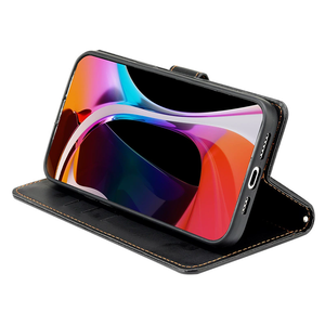 Étui de téléphone à rabat à motif enduit de trempage Porte-carte Attachement magnétique pour <span class=keywords><strong>iPhone</strong></span> 17 PRO MAX Coque en cuir de 16 pouces - Product Image 4